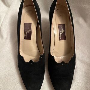 Amalfi Black Suede Heels